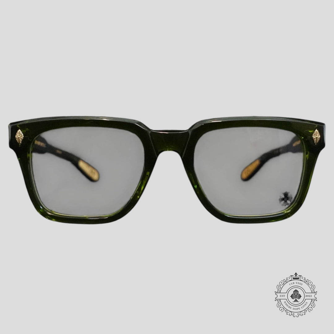 Chrome Hearts Ambidixtrous Sunglasses in Green/Gold