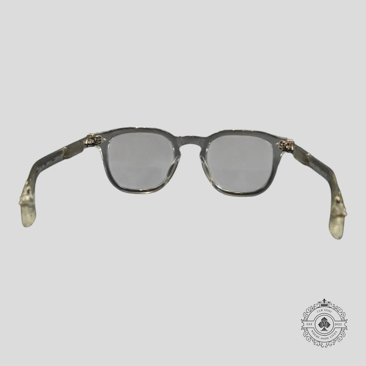 Chrome Hearts Chirp Chirp Glasses in Clear/Silver