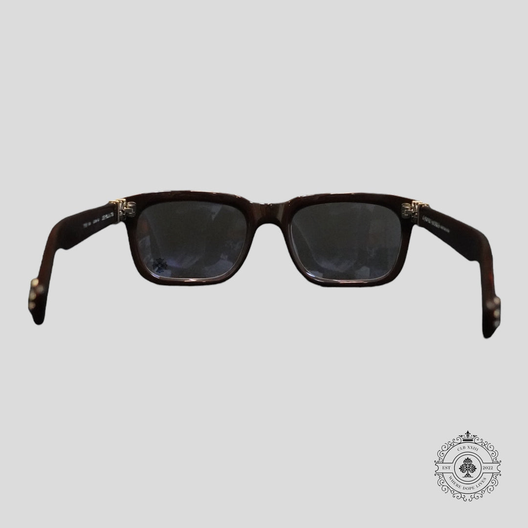 Chrome Hearts See You In Tea Sunglasses in Brown/Silver