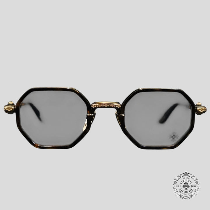 Chrome Hearts Tatters Glasses in Tortoise Shell/Gold