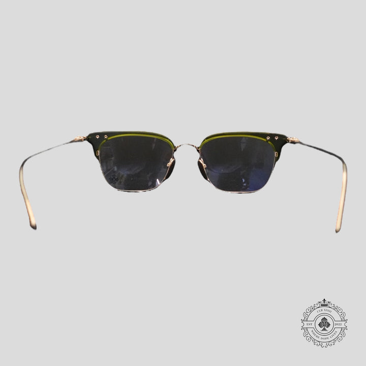 Chrome Hearts Sluntradiction Sunglasses in Green/Gold