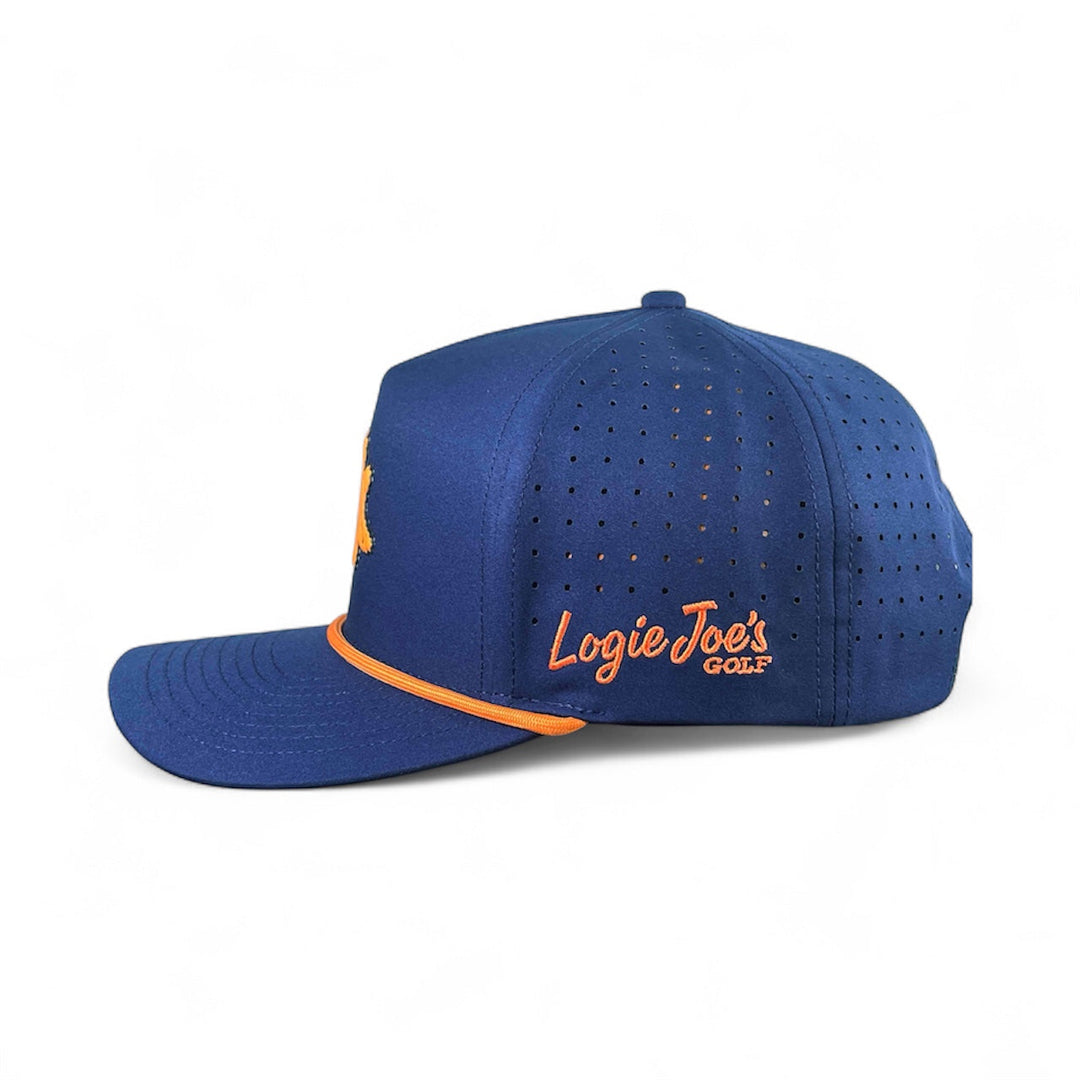 Dino Nugget Golf Hat | Snapback Cap | Built-in Magnetic Ball Marker Holder + Marker Included | Dinosaur Chicken | Adjustable