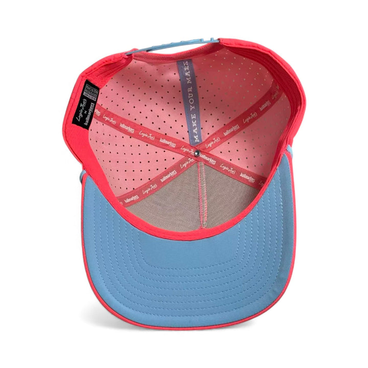 Frosted Elephant Golf Hat | Snapback Cap | Built-in Magnetic Ball Marker Holder + Marker Included | Adjustable | Elephant Cookie Pink