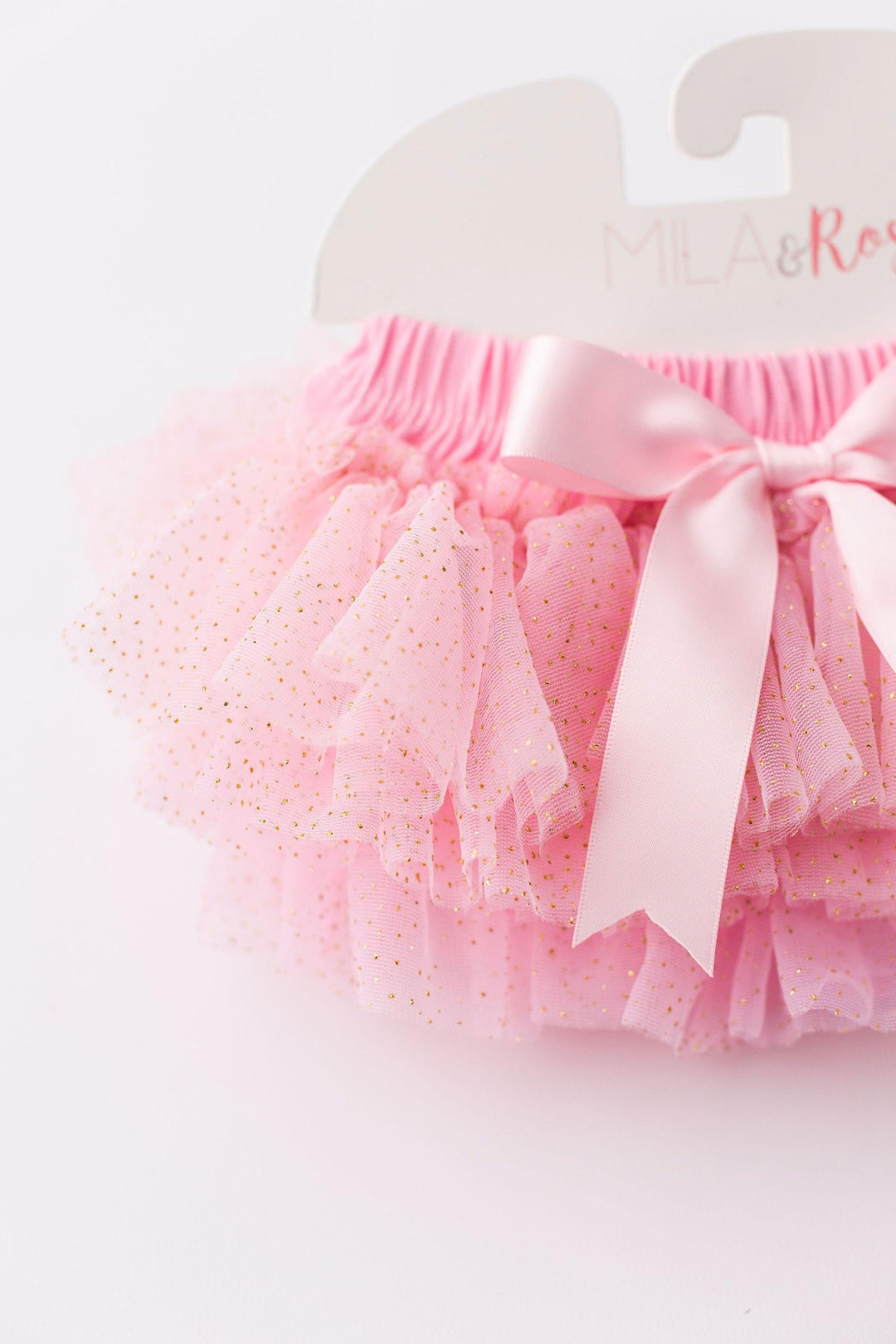 Pink &amp; Gold Glitter Ruffle Tutu Bloomer
