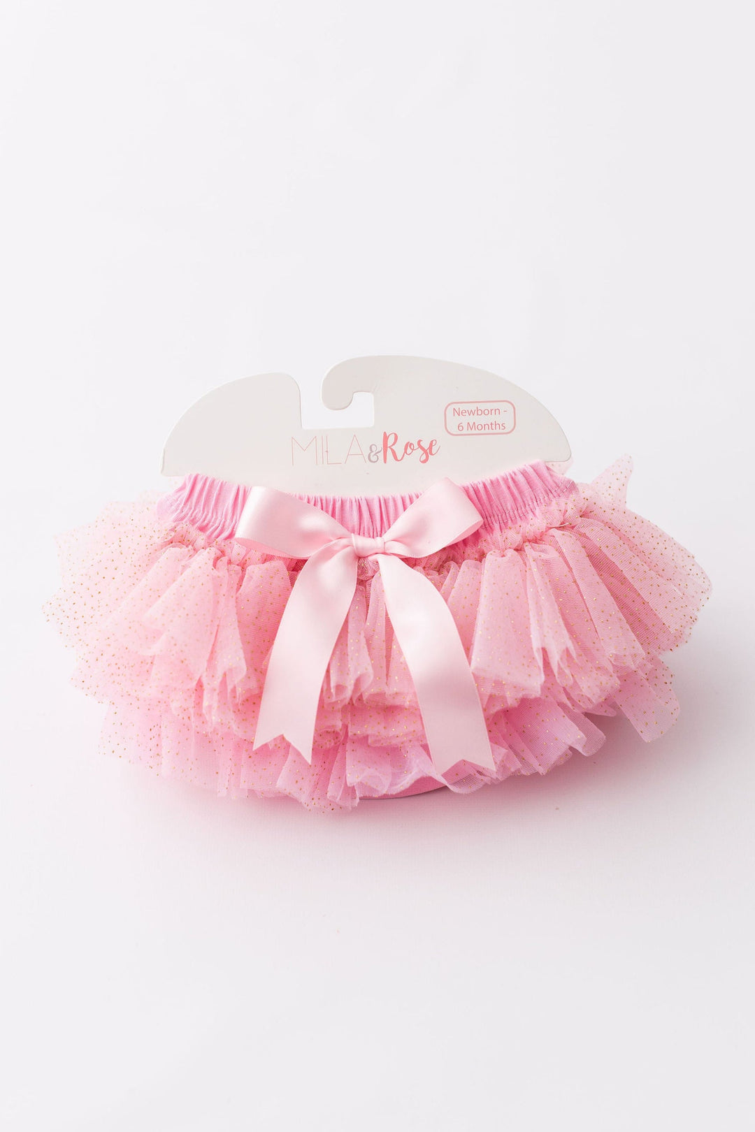 Pink &amp; Gold Glitter Ruffle Tutu Bloomer