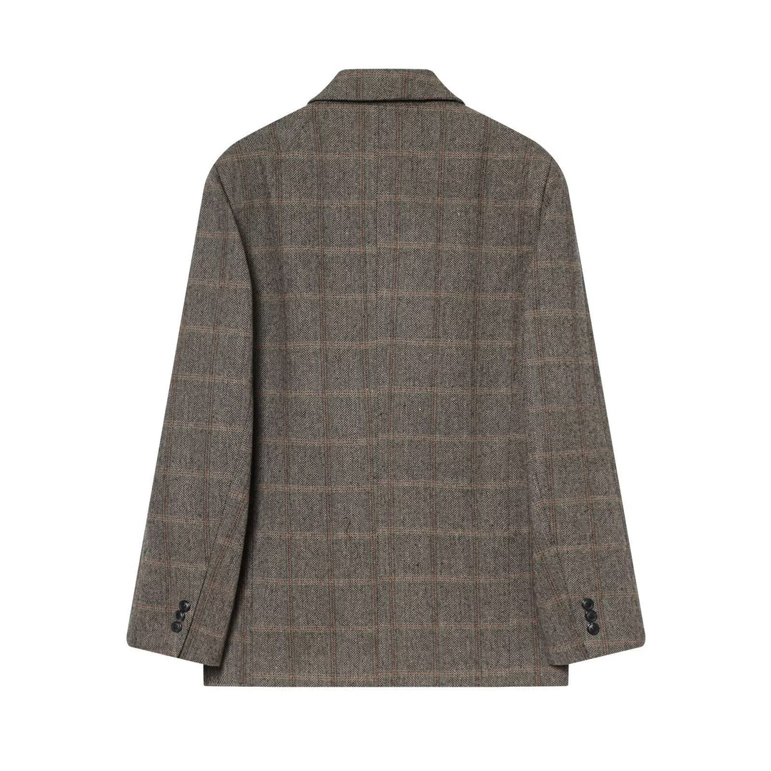 Plaid Wool-Blend Blazer SOHO New Collection FASHION BYMANYC ® New York