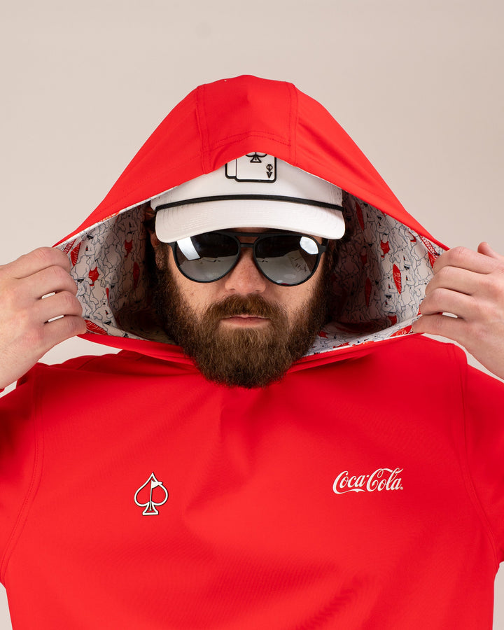 Performance Golf Hoodie - Coca-Cola Red