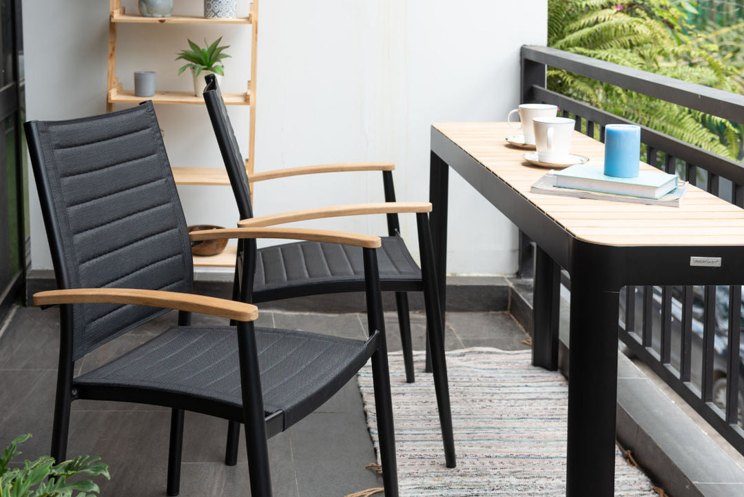 Portals Dark Lite 2pc Stacking Armchair
