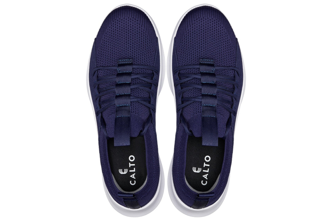 CALTO - Q135 - 2.4 Inches Taller (Navy/White Sole) - Ultra Lightweight Sneakers