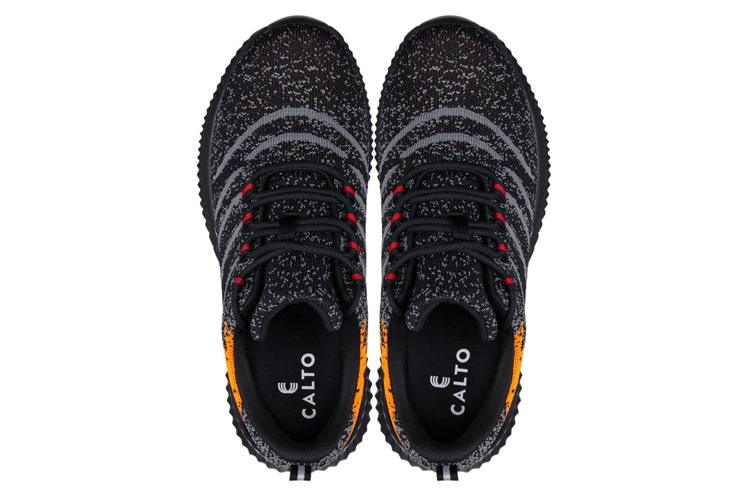 CALTO - Q219 - 2.4 Inches Taller (Neon Orange/Black/Grey) - Ultra Lightweight