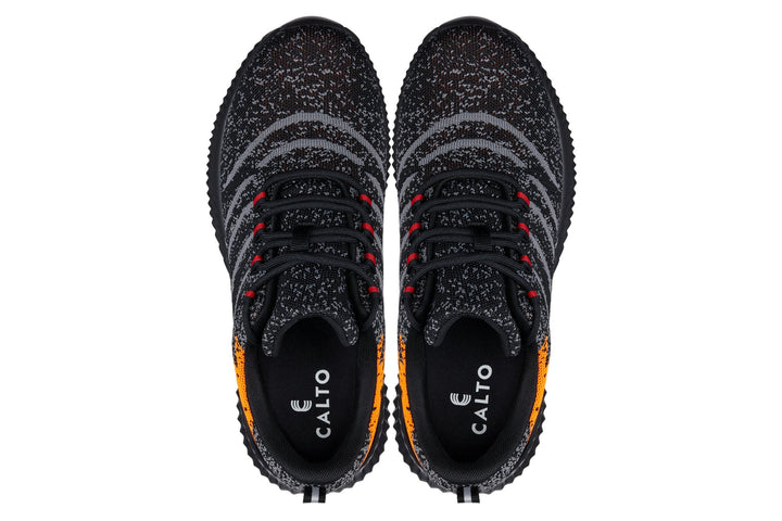 CALTO - Q219 - 2.4 Inches Taller (Neon Orange/Black/Grey) - Ultra Lightweight