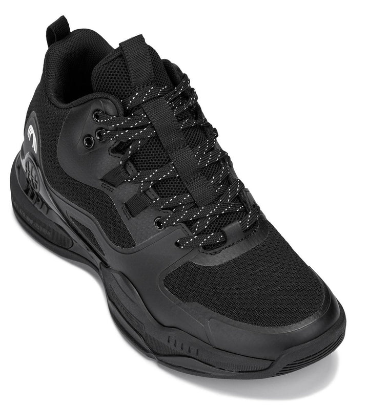CALTO - Q393 - 3 Inches Taller (Black) - Basketball High-Top Sneakers