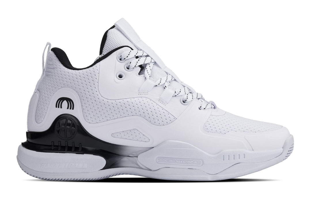 CALTO - Q394 - 3 Inches Taller (White/Black) - Basketball High-Top Sneakers