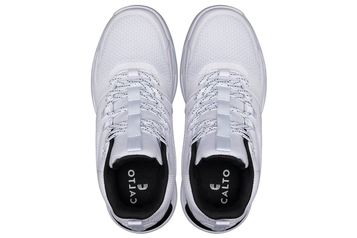CALTO - Q394 - 3 Inches Taller (White/Black) - Basketball High-Top Sneakers