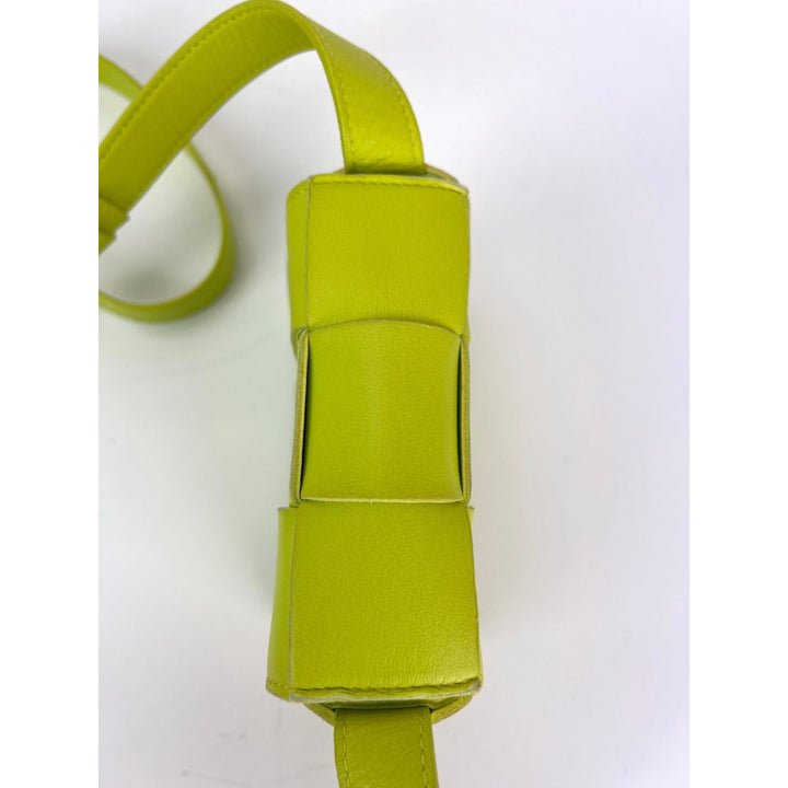Bottega Veneta Mini Cassette lime green lambskin crossbody bag – STORE 7994