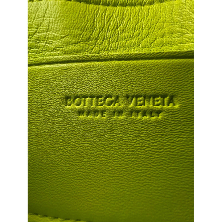 Bottega Veneta Mini Cassette lime green lambskin crossbody bag – STORE 7994