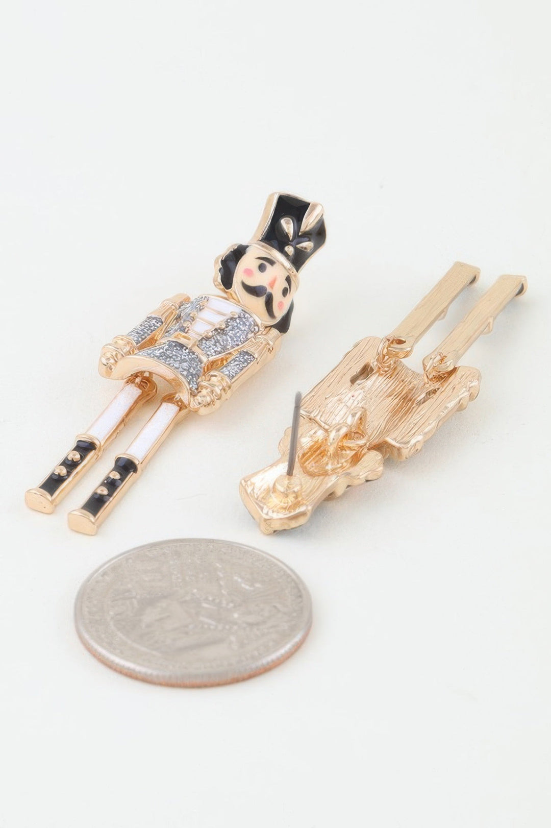 RADIO CITY Glitter Nutcracker Drop Earrings: BYMANYC ® New York