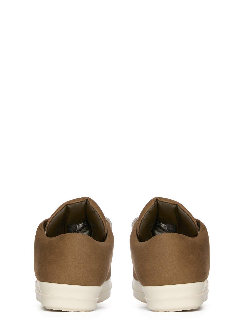 Rick Owens Porterville Runway Jumbo Laced Low Sneakers Bean / Milk