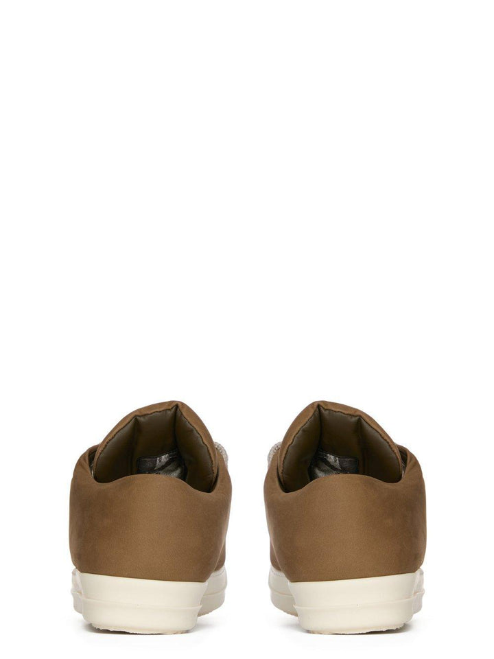 Rick Owens Porterville Runway Jumbo Laced Low Sneakers Bean / Milk