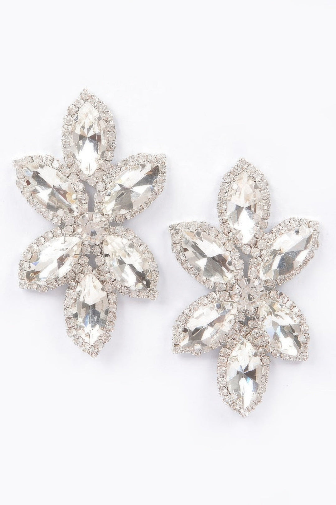 Radiant Layered Rhinestone Earrings | BYMANYC ® New York Style