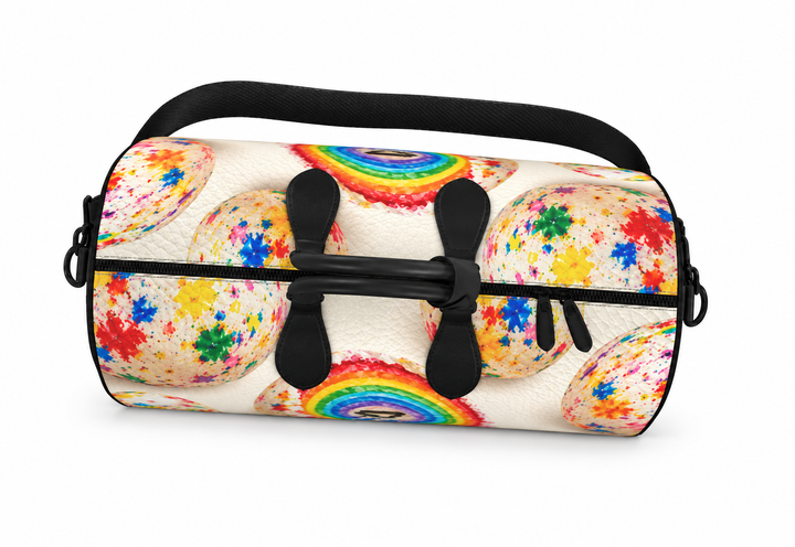 Overhead view of S7 Jawbreakers duffle with zip closure
