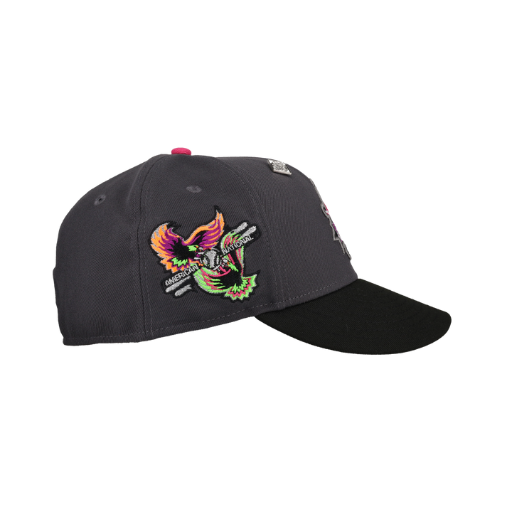 Texas Rangers American National Graphite/Black/Neon Metallic 59Fifty Fitted Hat