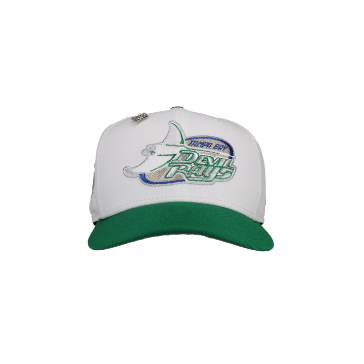 Tampa Bay Rays 1998 Inaugural Metallic White Dome 59Fifty Fitted Hat