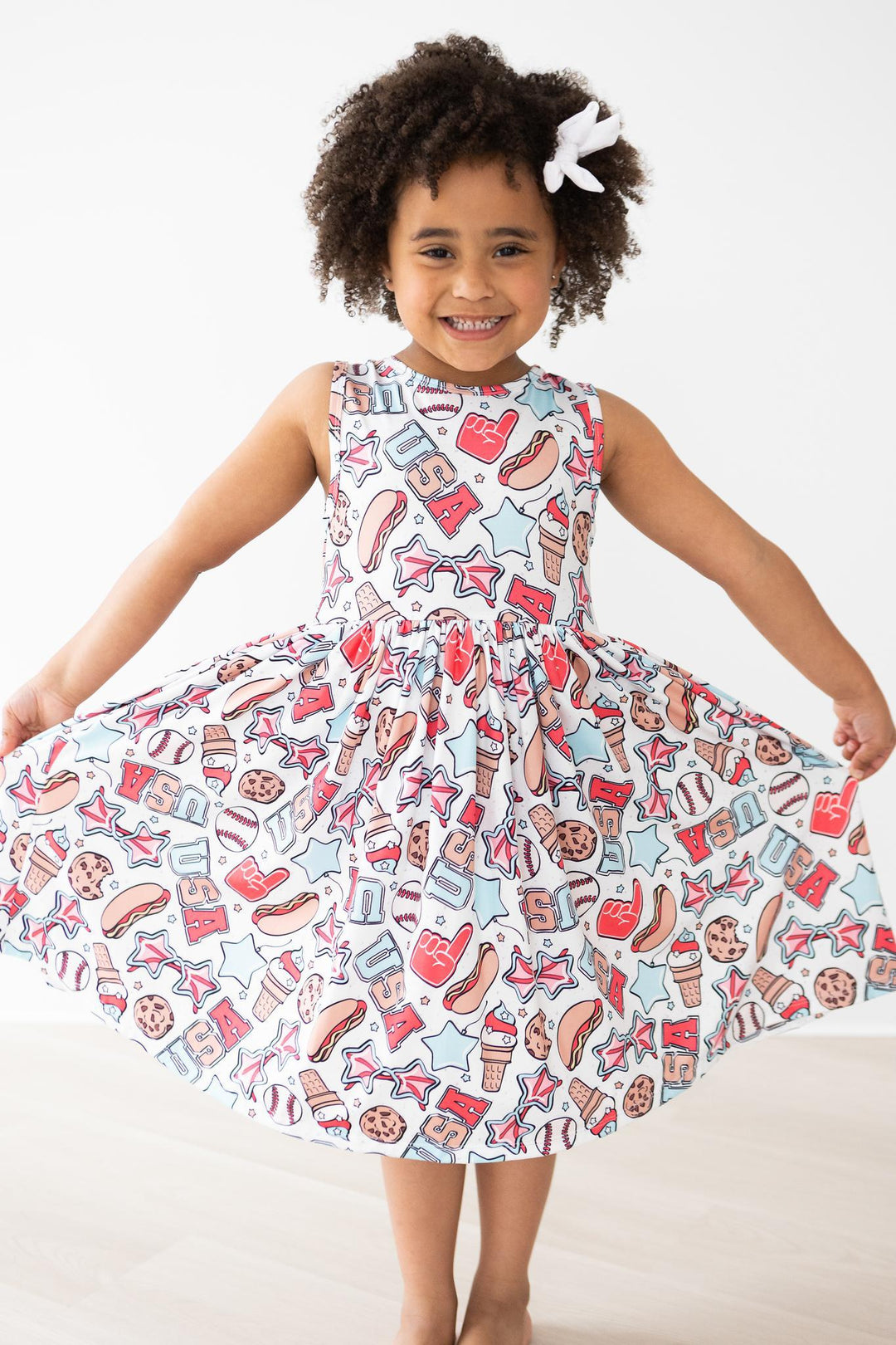 SALE Red, White &amp; BBQ Tank Twirl Dress