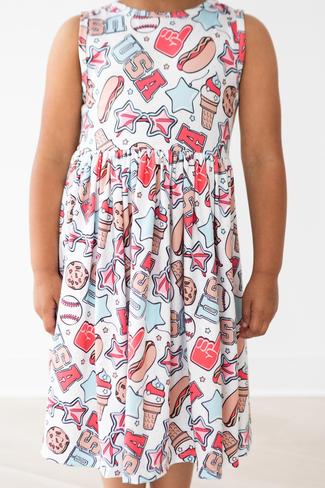 SALE Red, White &amp; BBQ Tank Twirl Dress