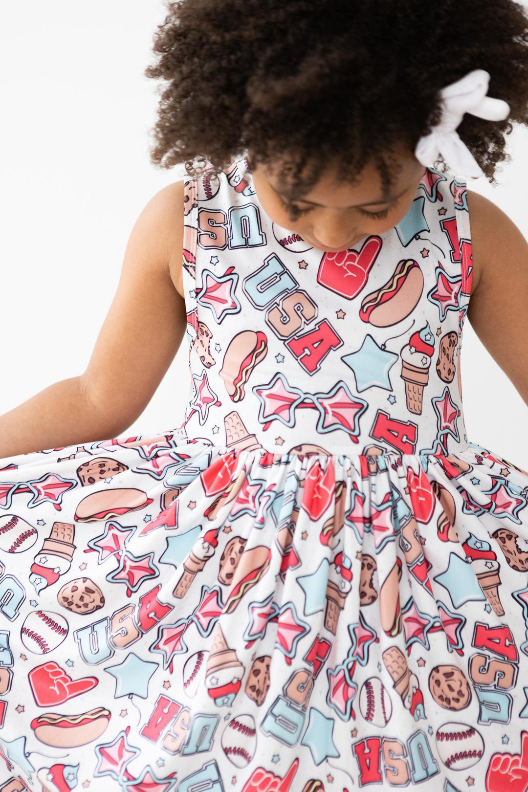 SALE Red, White &amp; BBQ Tank Twirl Dress