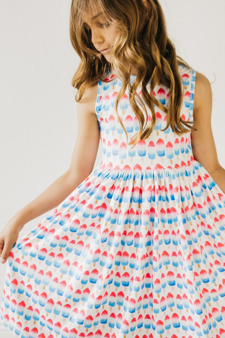 Red, White &amp; Cute Tank Twirl Dress