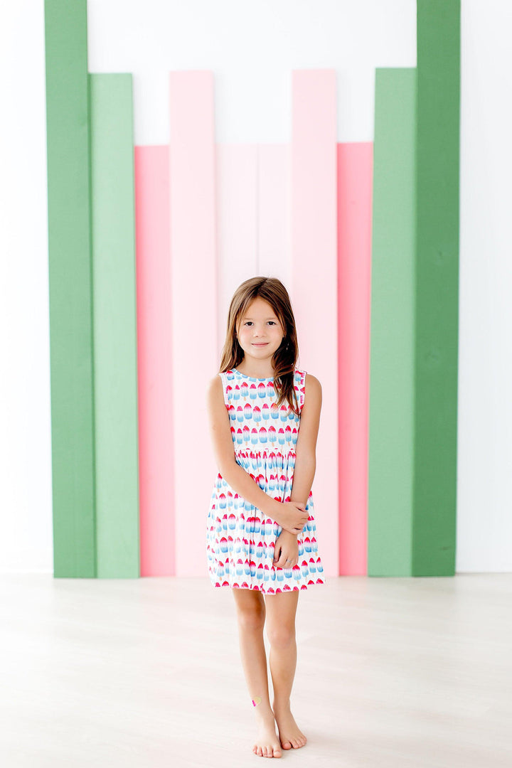 Red, White &amp; Cute Tank Twirl Dress