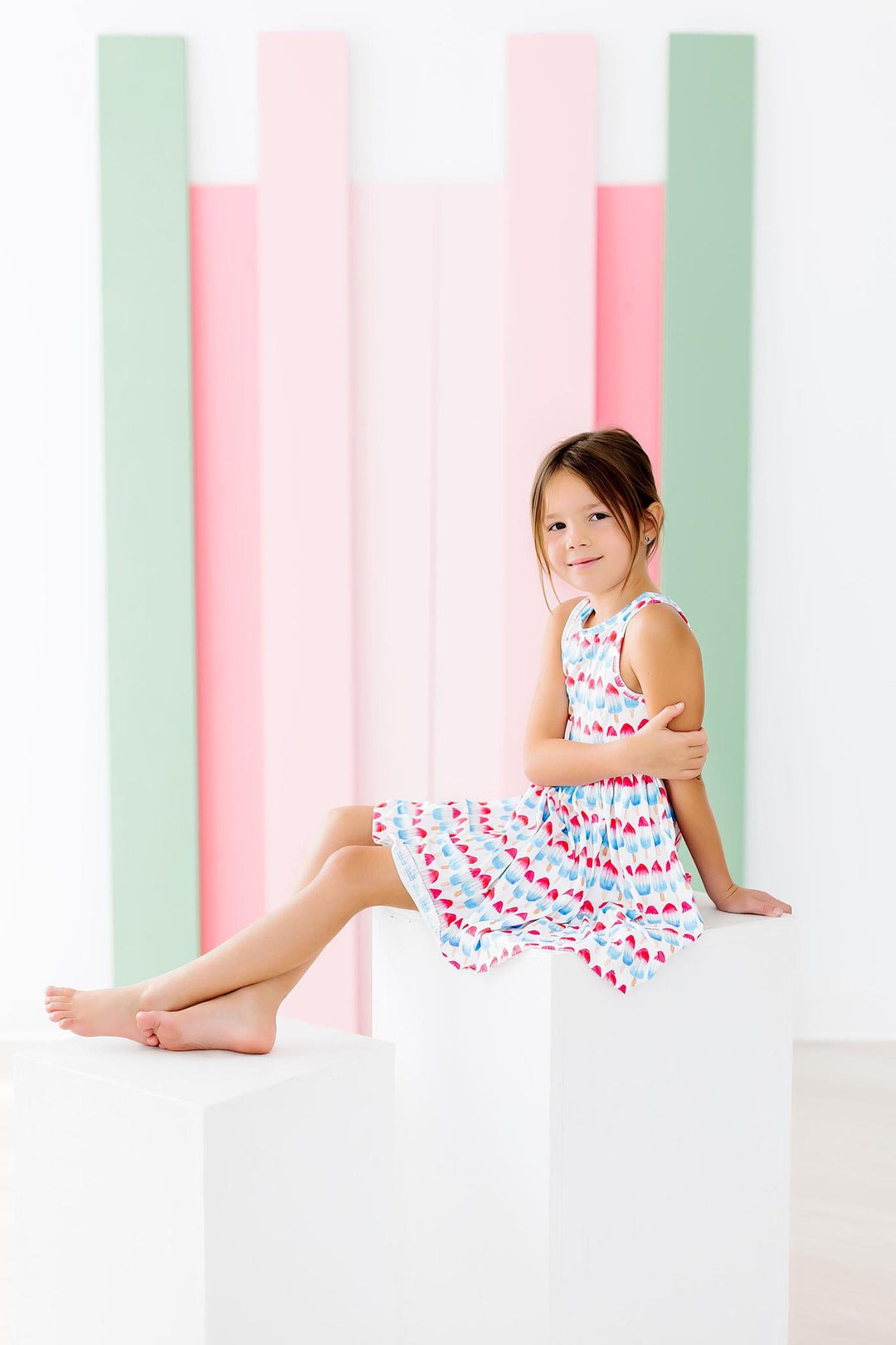 Red, White &amp; Cute Tank Twirl Dress