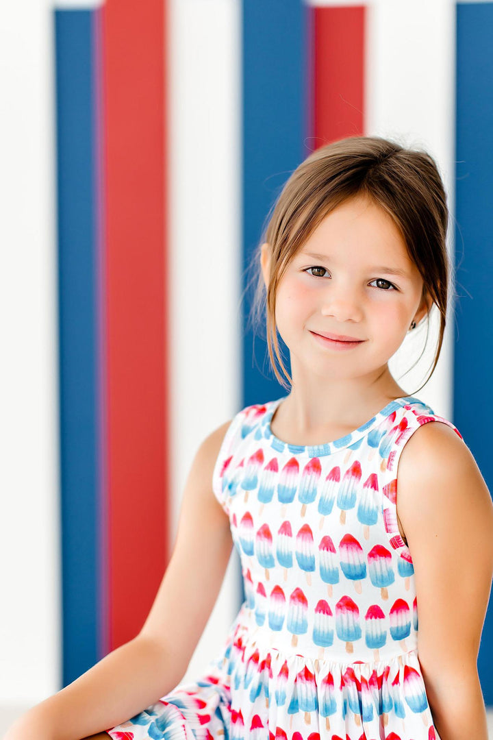 Red, White &amp; Cute Tank Twirl Dress