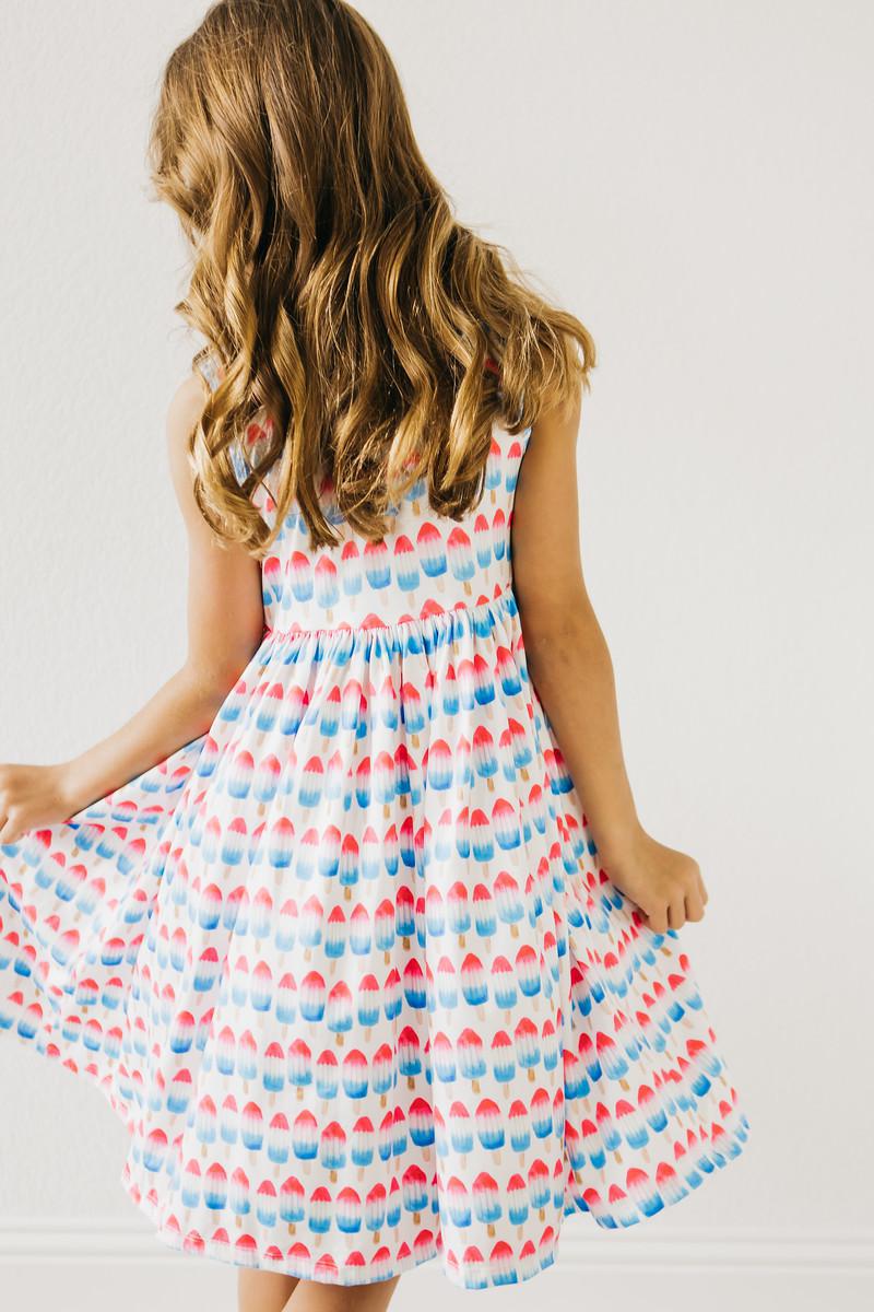 Red, White &amp; Cute Tank Twirl Dress