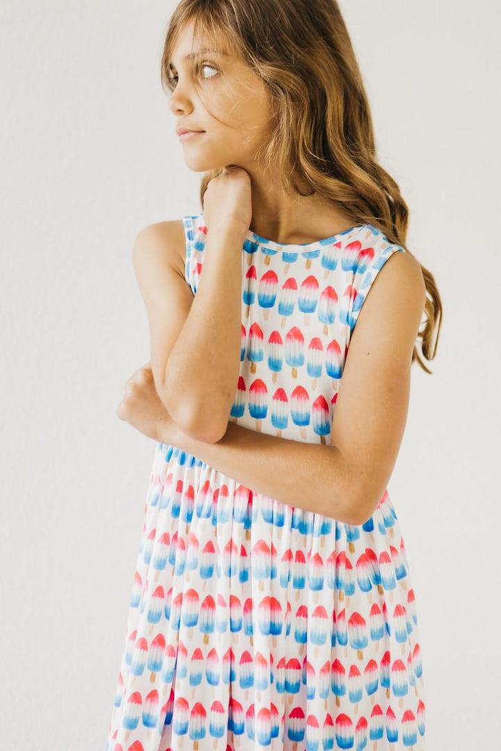 Red, White &amp; Cute Tank Twirl Dress