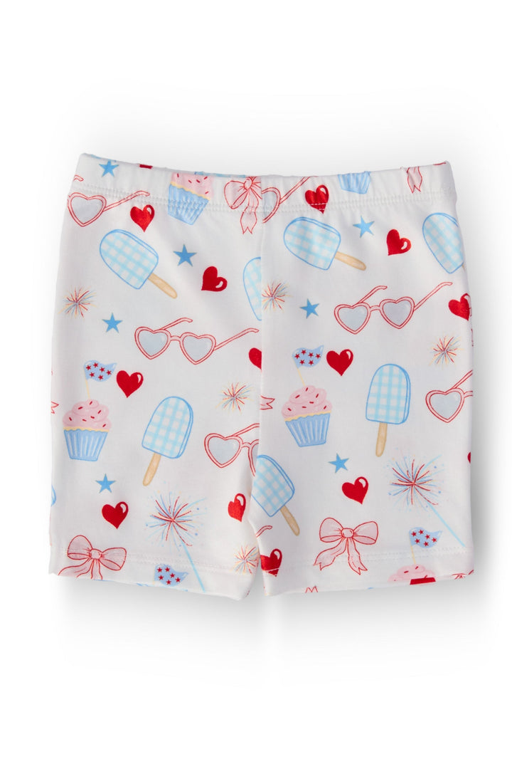 Red, White &amp; Sweet Twirl Shorts