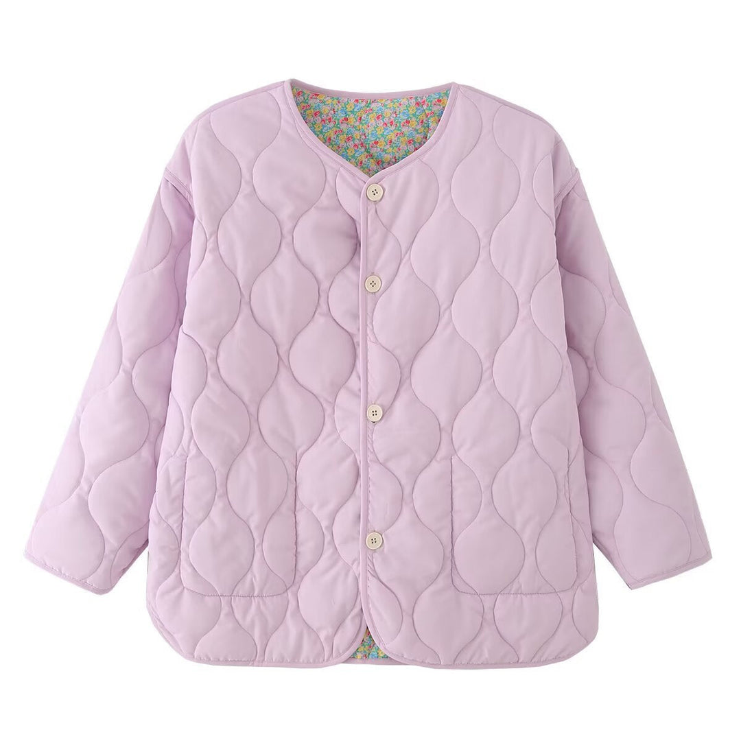 Reversible Quilted Lavender Floral Jacket HUDSON New Collection FASHION BYMANYC ® New York