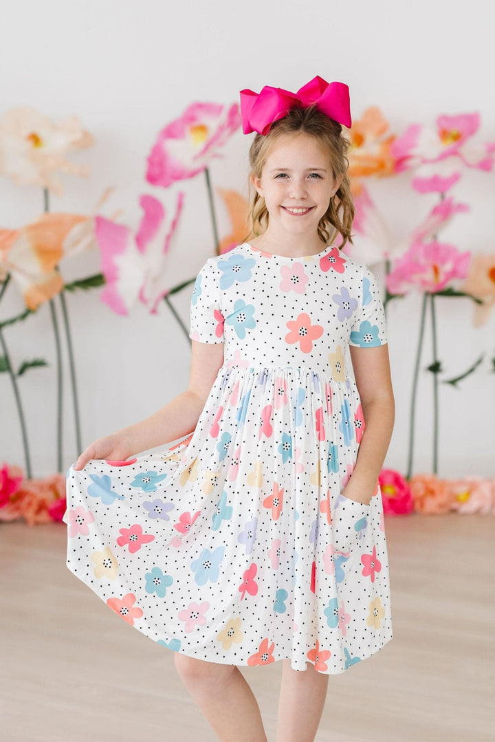 Dots &amp; Daisies S/S Pocket Twirl Dress