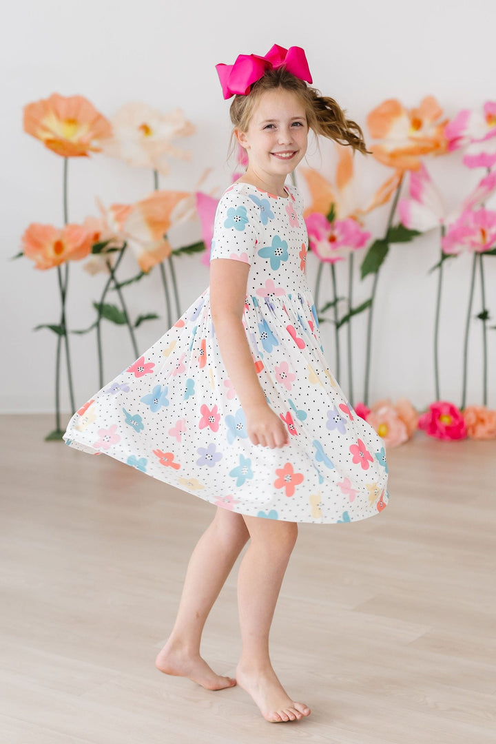 Dots &amp; Daisies S/S Pocket Twirl Dress
