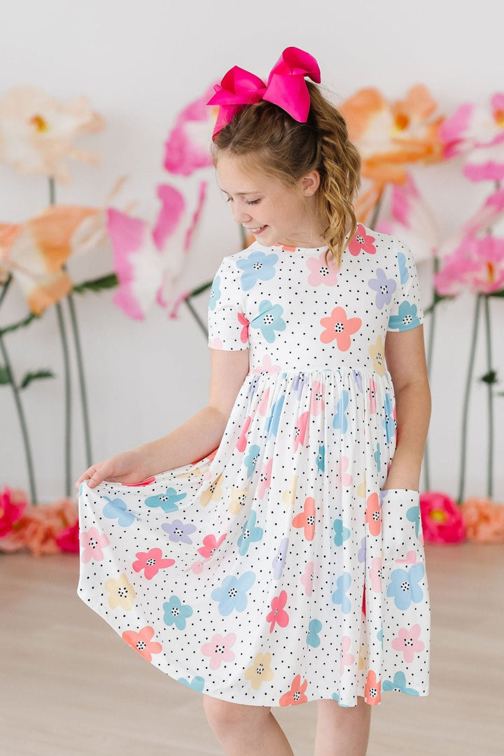 Dots &amp; Daisies S/S Pocket Twirl Dress