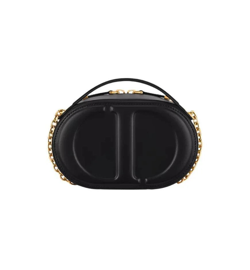 Christian Dior Signature Oval Camera Bag Calfskin with Embossed CD Signature