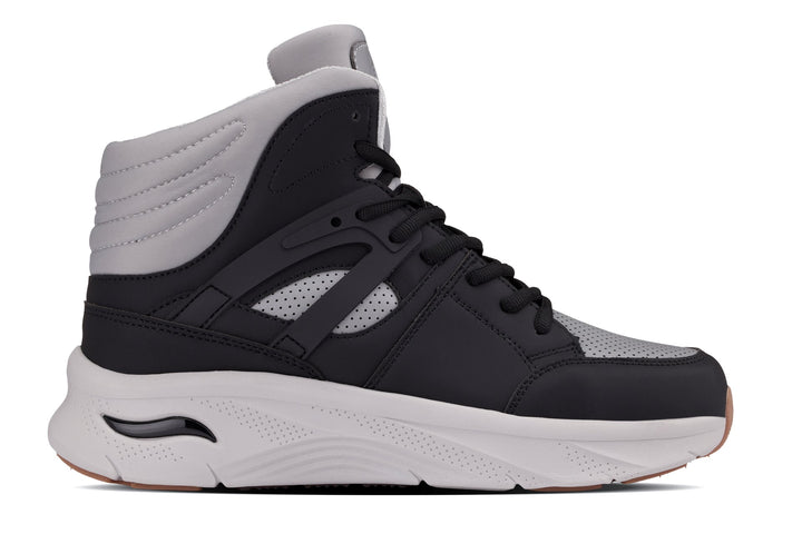 CALTO - S23412 - 3.2 Inches Taller (Black/Grey Sole) - High-Top Height-Boosting Sneaker