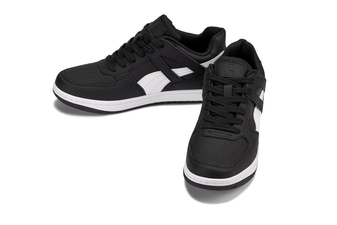 CALTO - S2530 - 2.2 Inches Taller (Black/White) - Contemporary Casual Sneaker