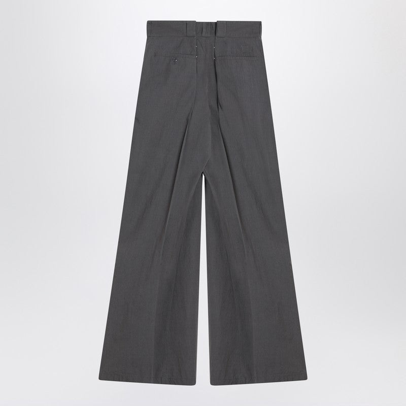 Maison Margiela Charcoal Grey Pleated Trousers Women