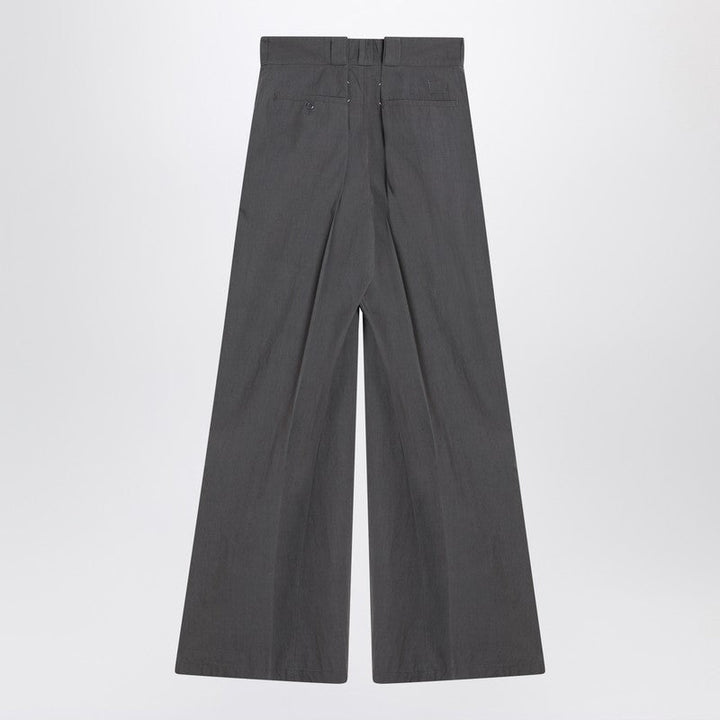 Maison Margiela Charcoal Grey Pleated Trousers Women