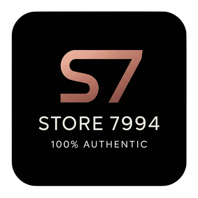 Logo of S7 with 'Store 7994' and '100% Authentic' text on a black background