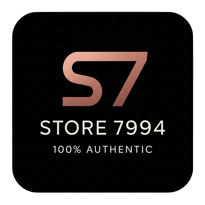 Logo of S7 with 'Store 7994' and '100% Authentic' text on a black background