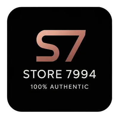 Logo of S7 with 'Store 7994' and '100% Authentic' text on a black background