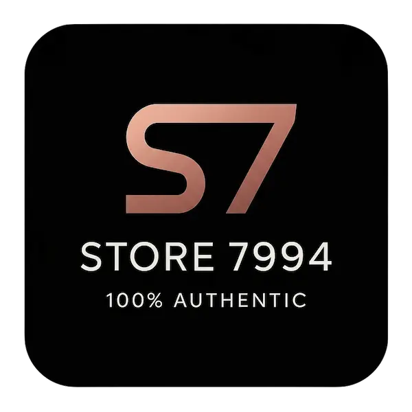 Logo of S7 with 'Store 7994' and '100% Authentic' text on a black background